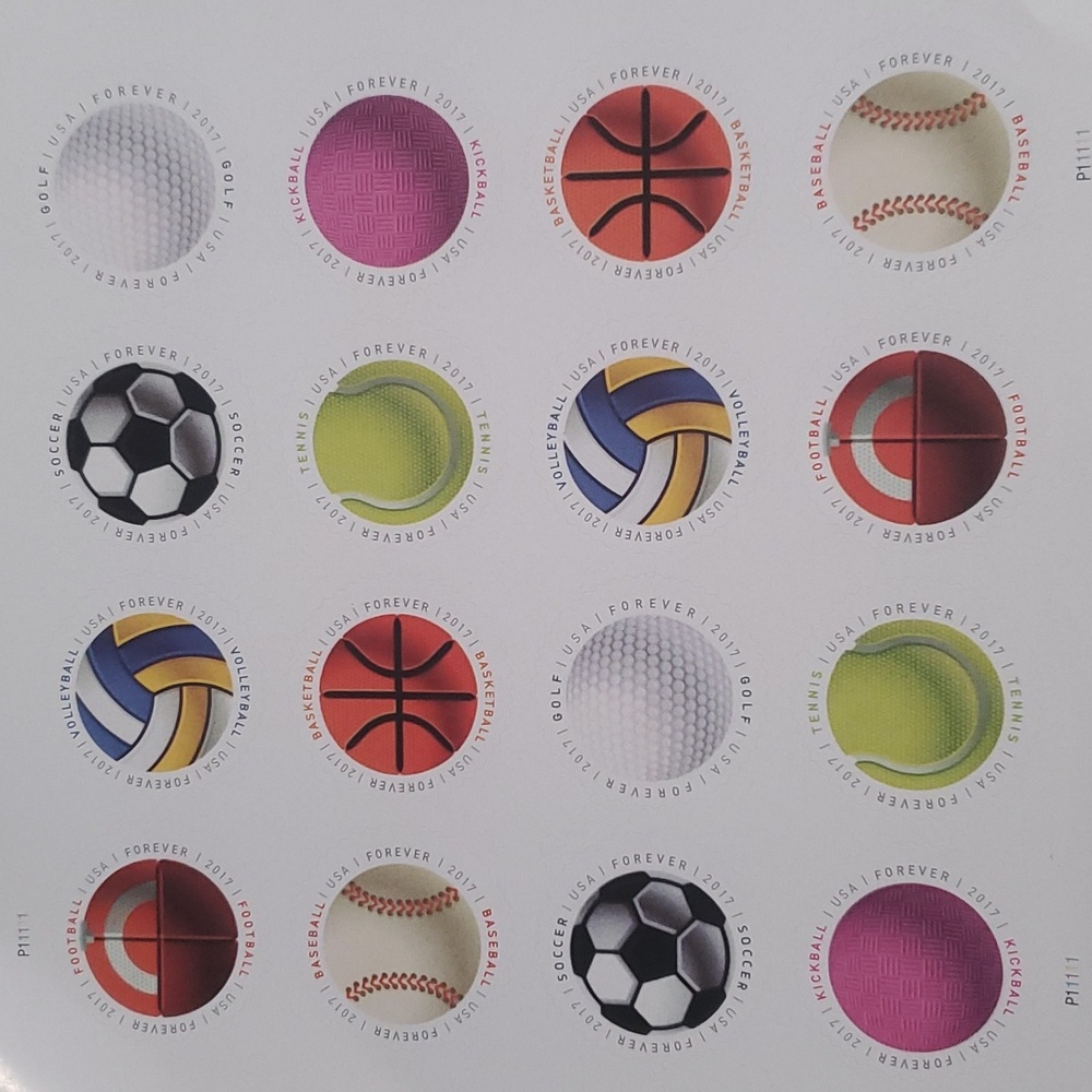 80 Have a Ball 2017 Sports Forever‎ Postage Stamps USPS Bachelor Party Birthday